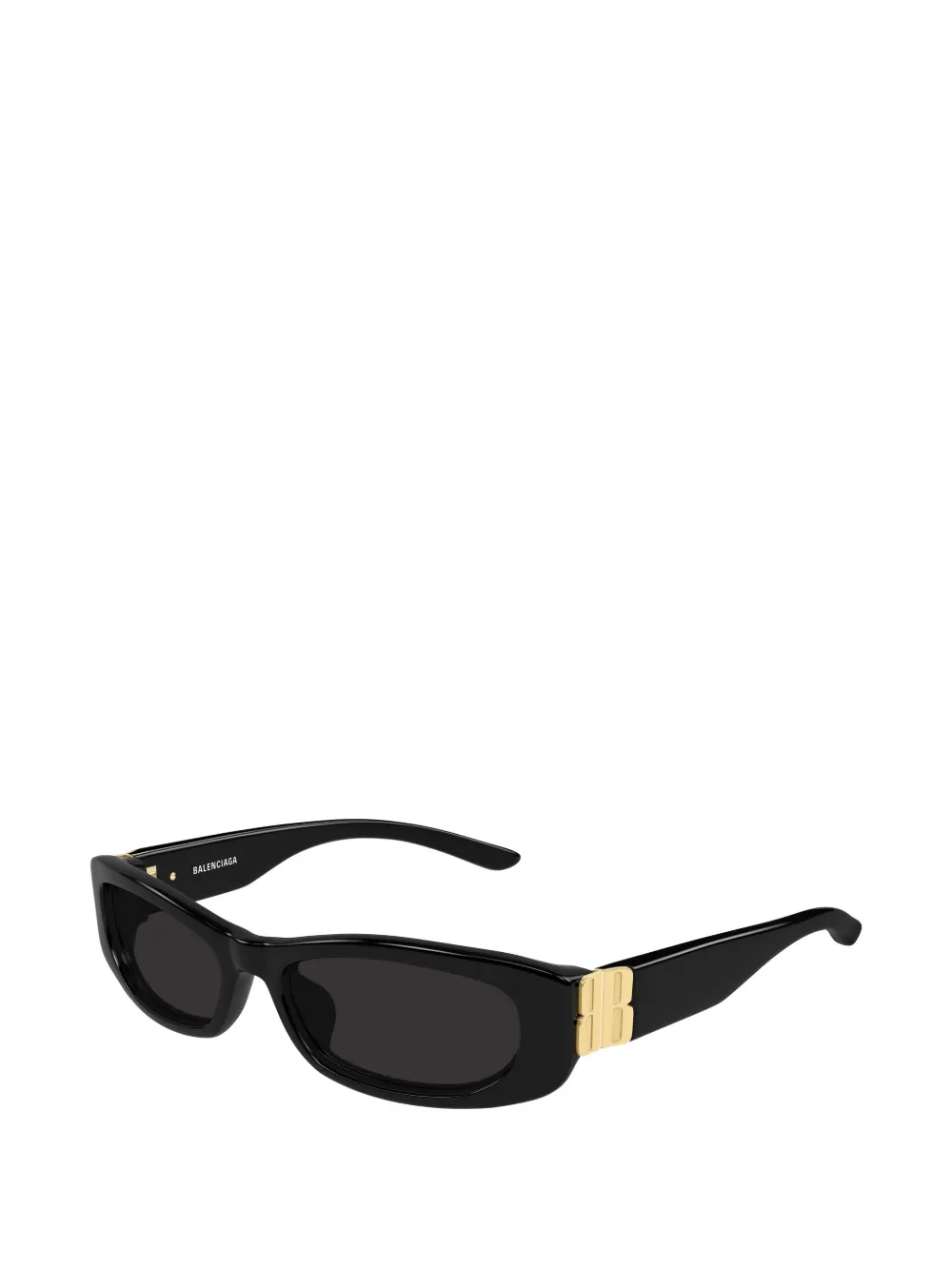 Balenciaga Eyewear Cosmo logo-plaque rectangle-frame sunglasses Zwart
