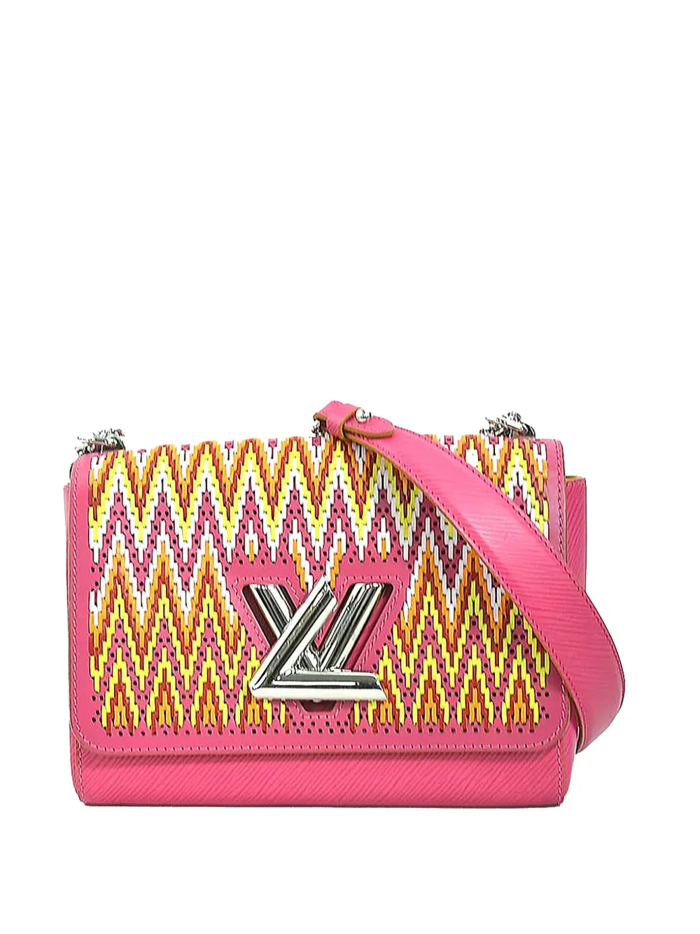 Louis Vuitton Pre-Owned 2017 Limited Edition Stitched Epi Twist MM crossbody bag - Rosa