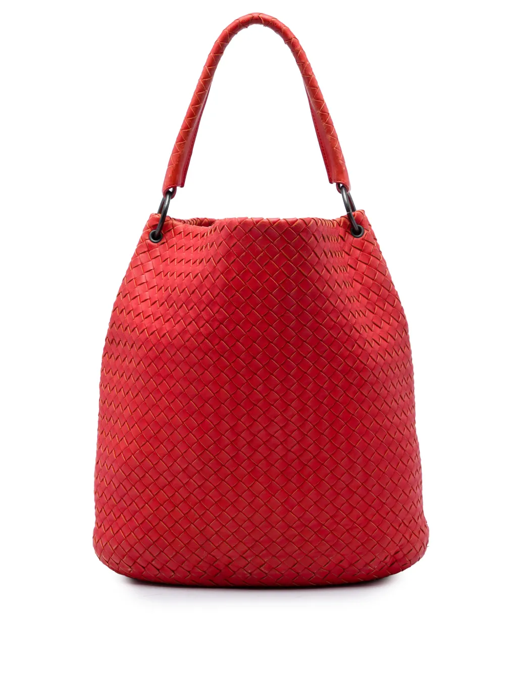 Bottega Veneta Pre-Owned 2012-2026 Intrecciato Beuteltasche aus Nappaleder - Rot