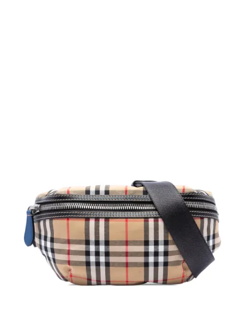 Burberry Pre-Owned cangurera Sonny de nylon con motivo House Check 2000-2017