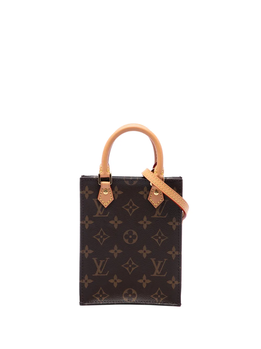 Louis Vuitton Pre-Owned 2020 Monogram Petit Sac Plat satchel - Marrone