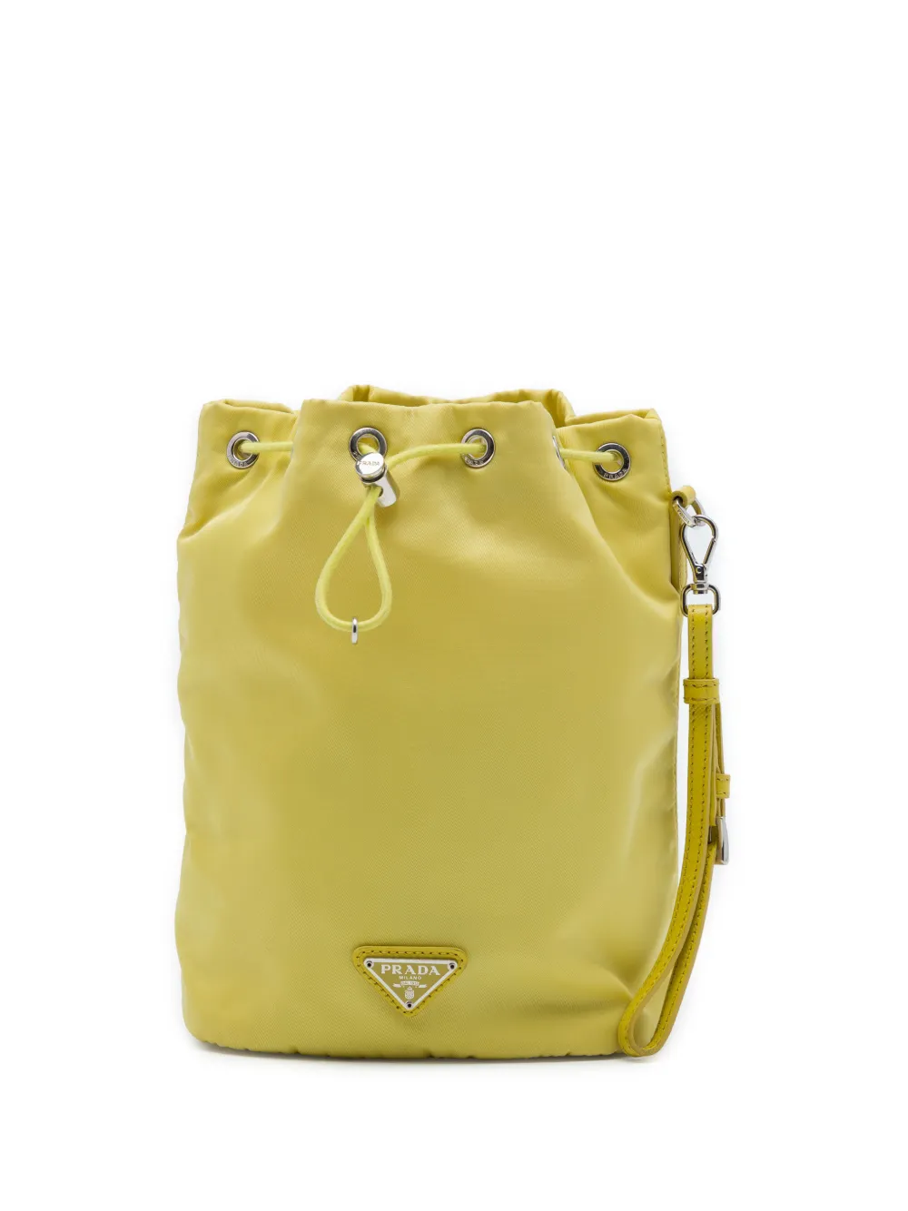 Prada Pre-Owned 2000-2013 Tessuto Drawstring pouch - Giallo