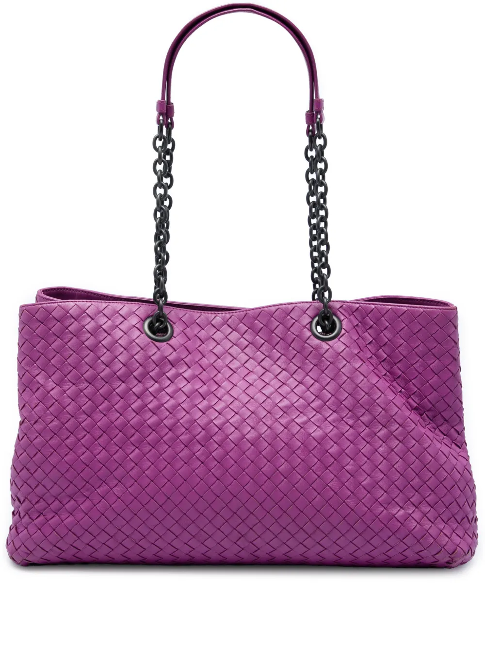 Bottega Veneta Pre-Owned 2012-2026 großer Intrecciato-Tote Bag aus Nappaleder - Violett