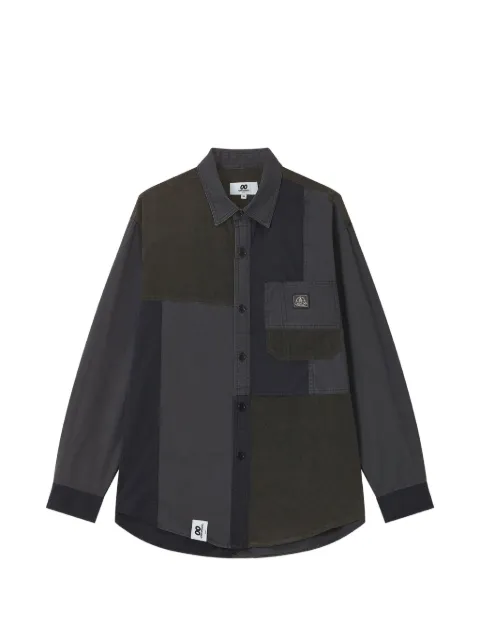 CHOCOOLATE patchwork long-sleeve shirt