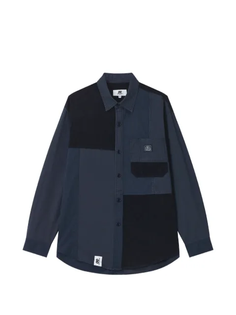 CHOCOOLATE patchwork long-sleeve shirt
