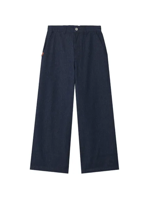 CHOCOOLATE elasticated-waist wide-leg jeans
