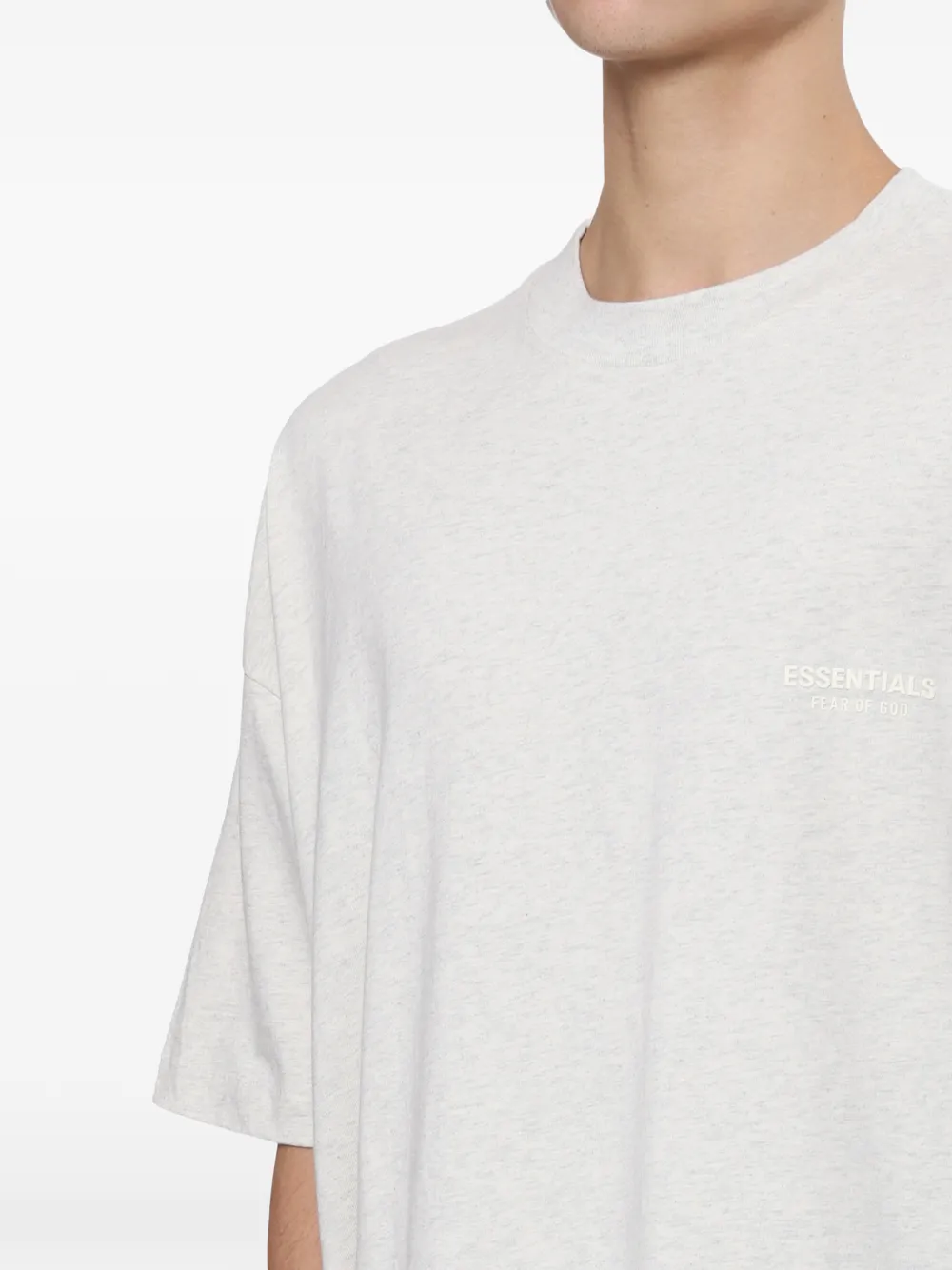 FEAR OF GOD ESSENTIALS Classic T-shirt met logo-print Beige