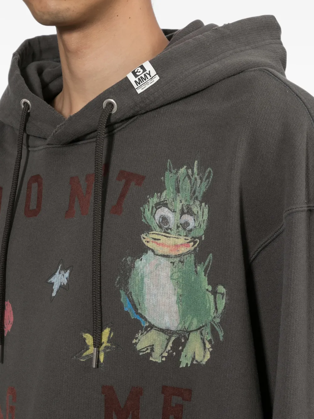 Maison MIHARA YASUHIRO Kids Doodle printed hoodie Zwart