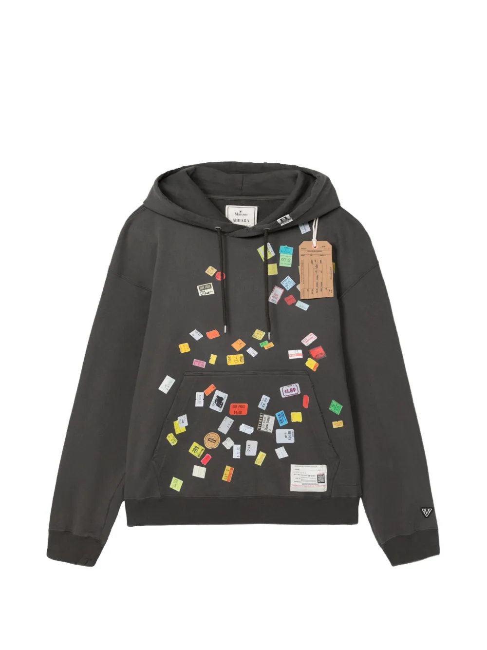 Maison MIHARA YASUHIRO プリント パーカー | ブラック | Image 1