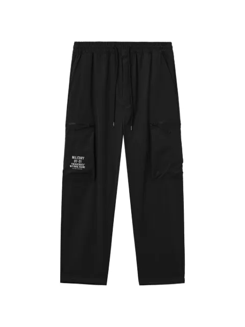 FINGERCROXX drawstring cargo-pocket trousers