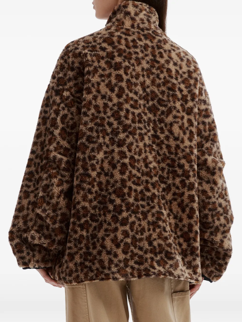 FINGERCROXX Omkeerbaar jack met luipaardprint Beige