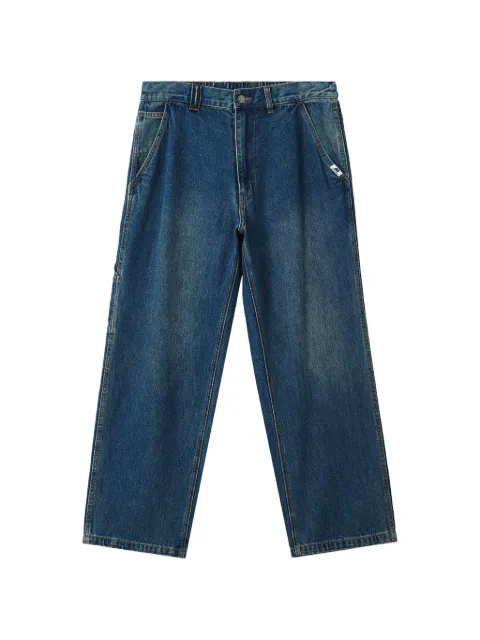 CHOCOOLATE button-up straight-leg jeans