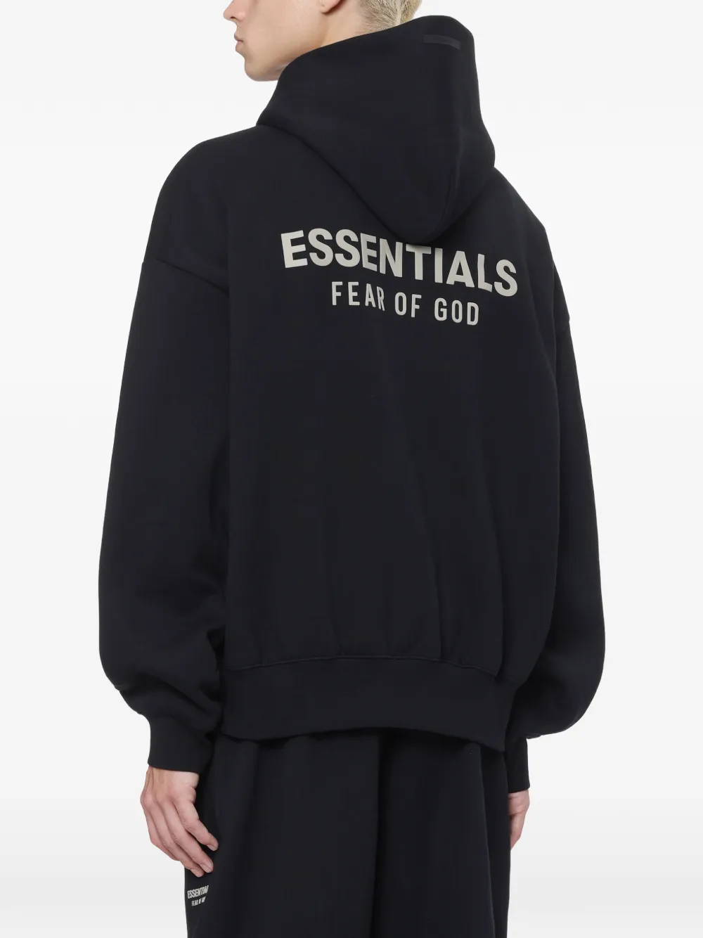 FEAR OF GOD ESSENTIALS Hoodie met logoprint Zwart