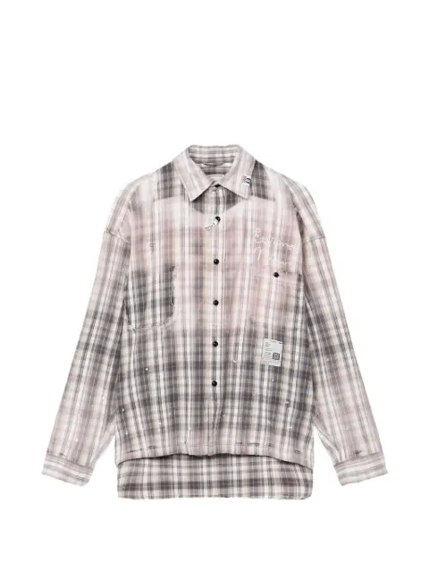 Maison MIHARA YASUHIRO vintage-like check shirt
