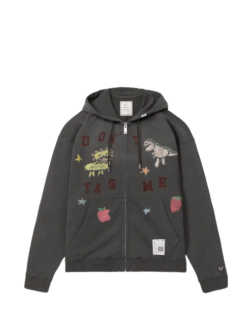 Maison MIHARA YASUHIRO プリント パーカー | ブラック | Image 1