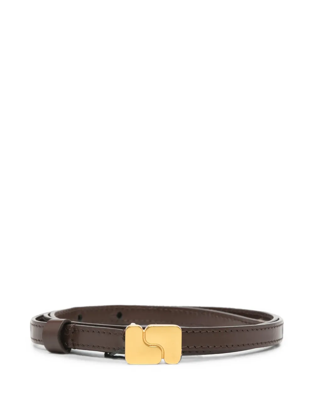 Soeur logo-buckle leather belt