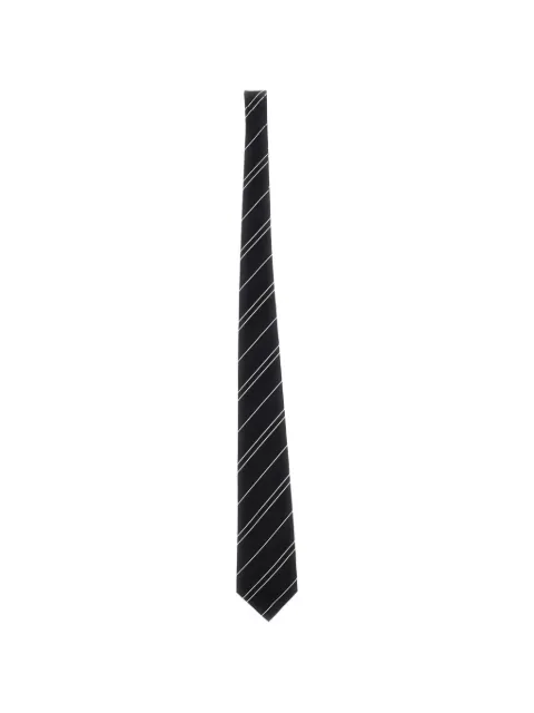 Junya Watanabe MAN corbata de seda con rayas diagonales estampadas