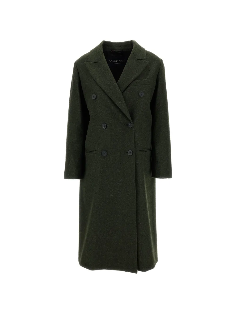 SCHNEIDERS double-breasted virgin wool coat