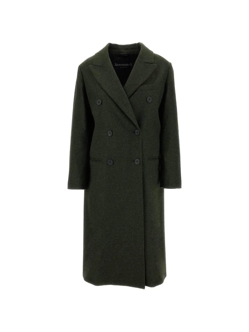 SCHNEIDERS double-breasted virgin wool coat