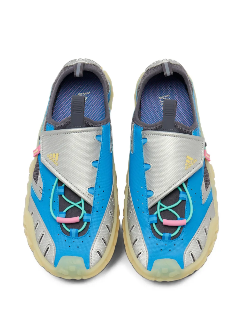 adidas x Pharrell Williams PW Water Moc panelled toggle-fastening sneakers Blauw