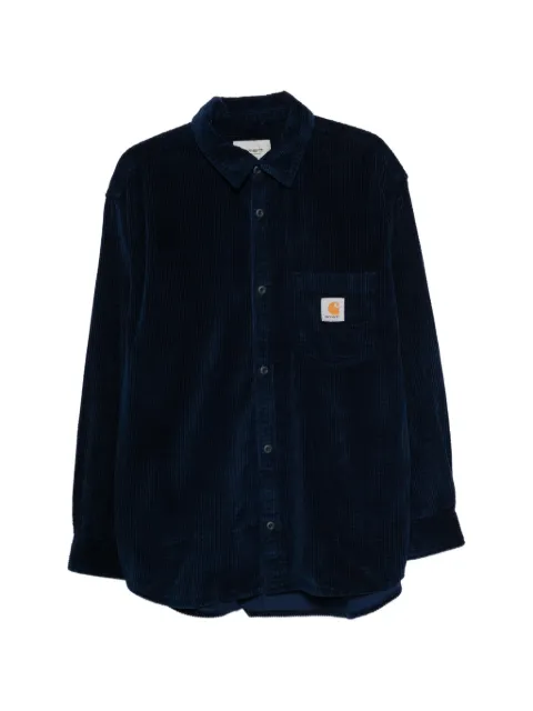 Carhartt WIP Loyde corduroy logo-patch shirt
