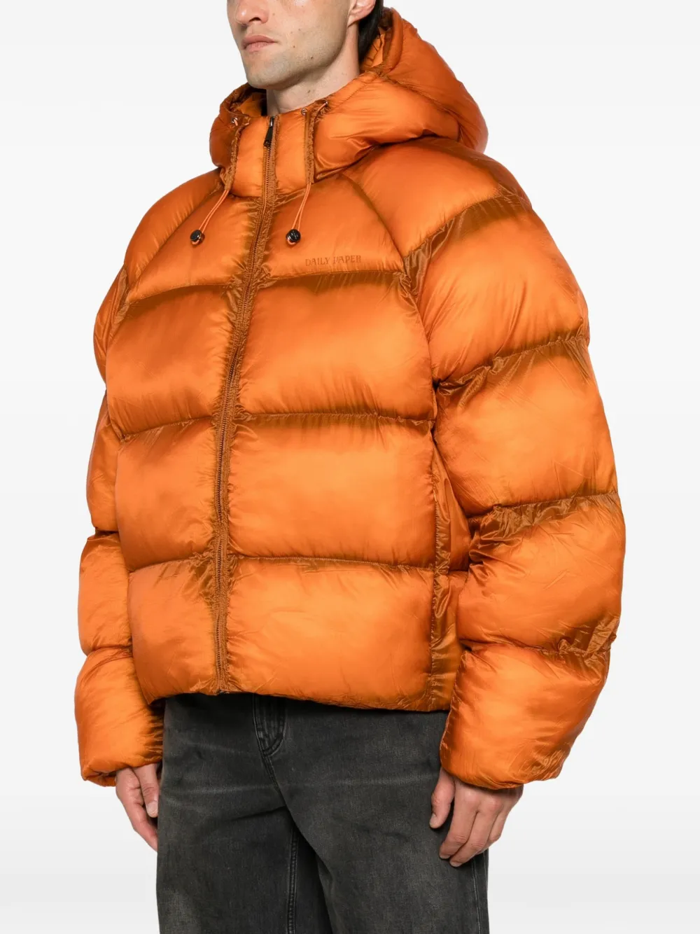Daily Paper Gevoerd jack met capuchon Oranje