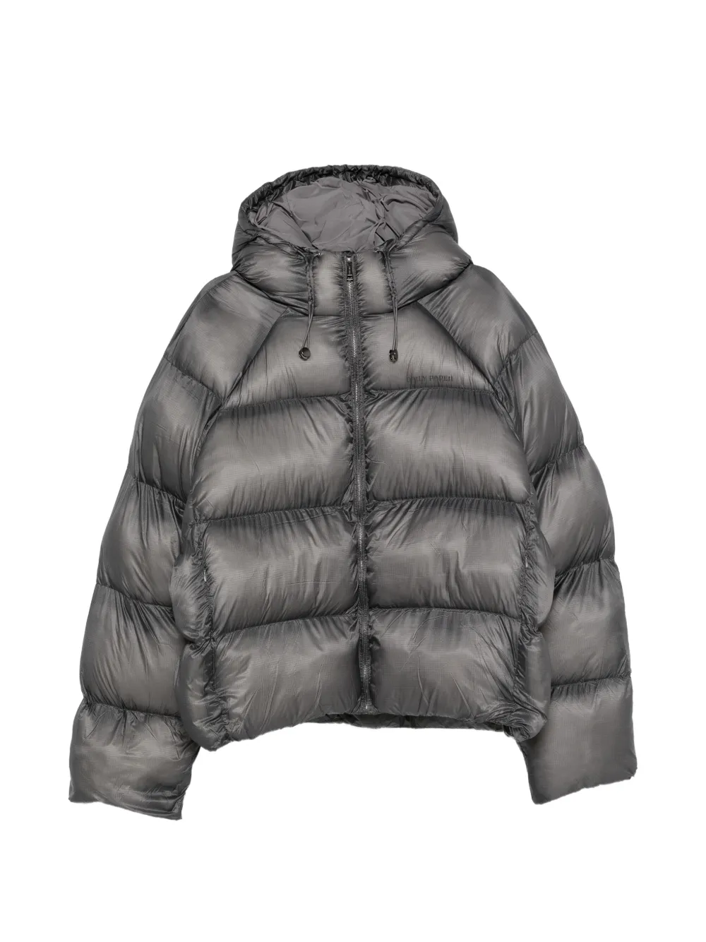 Daily Paper hooded quilted jacket - Nero