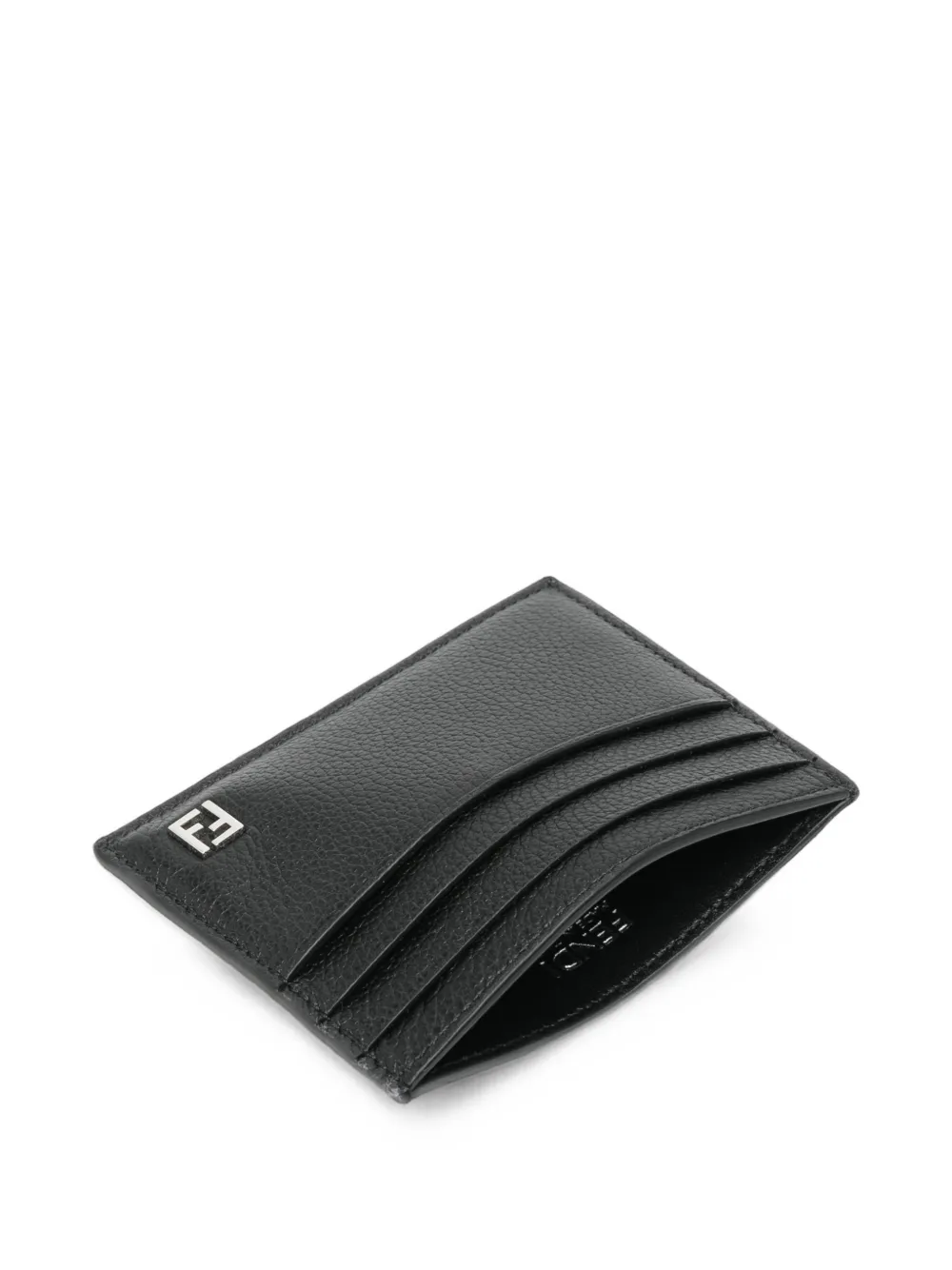 FENDI logo-plaque card holder Zwart