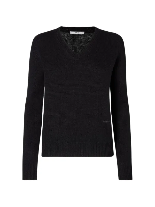 【極美品】FENDI イタリア製 総柄 Vネック ニット L レーヨン100% 39151835_72567553_600.jpg