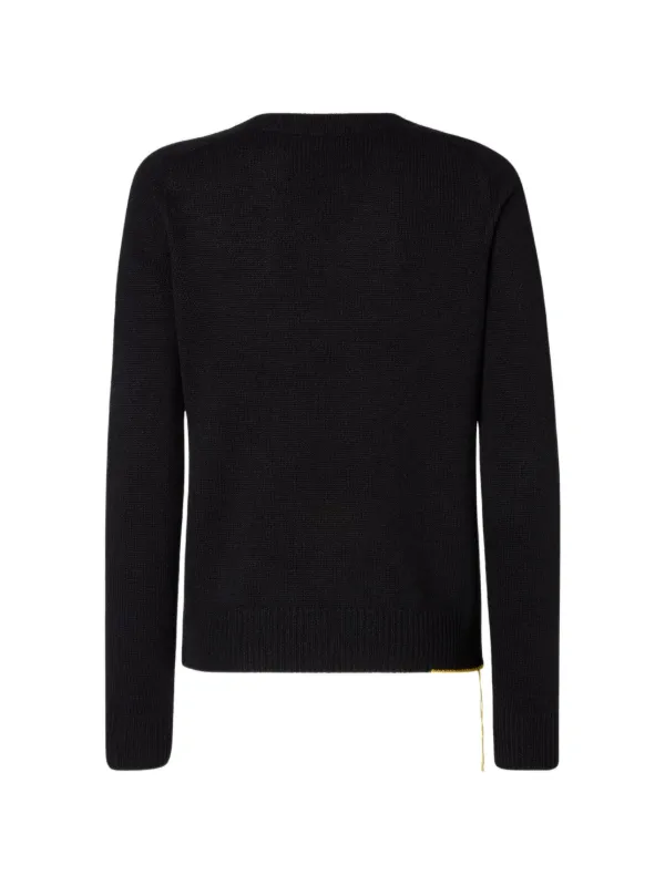 FENDI V-neck Cashmere Sweater | Black | FARFETCH