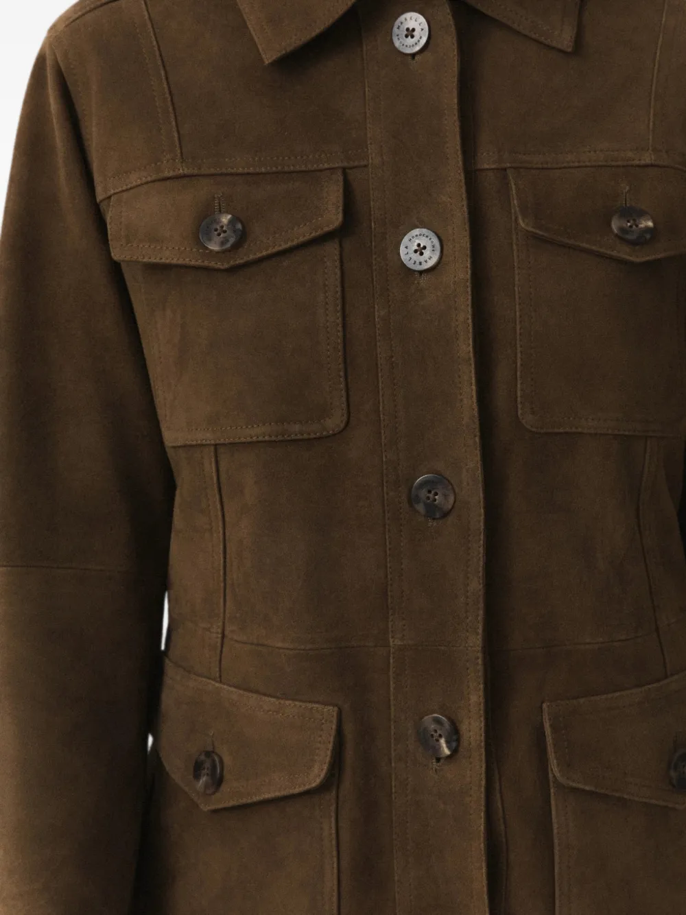 Marella belted suede jacket Bruin