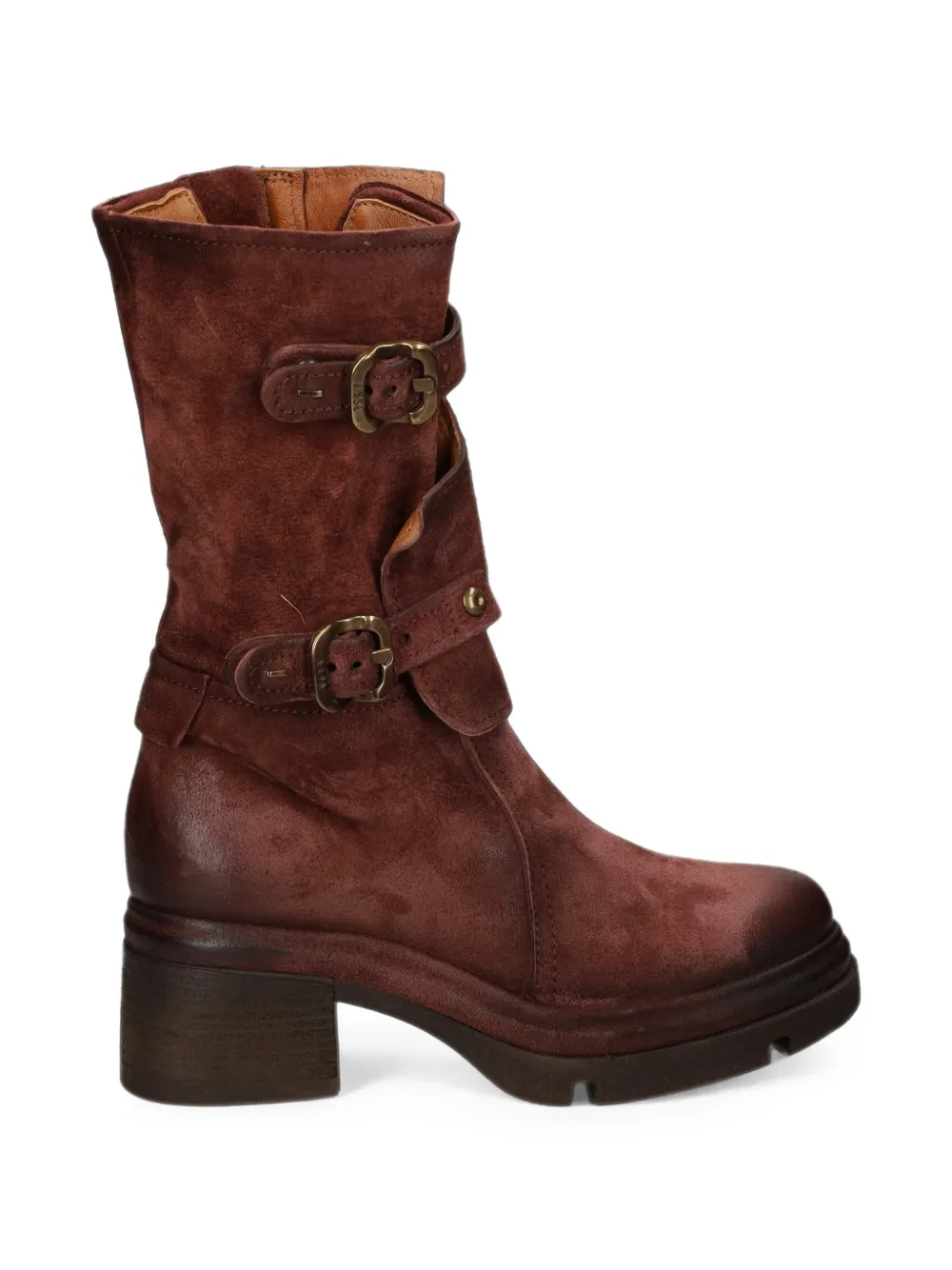 A.S.98 bottes en cuir à boucles - Marron A.S.98 bottes en cuir à boucles - Marron