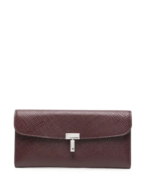 TOTEME cartera de piel con cierre en T