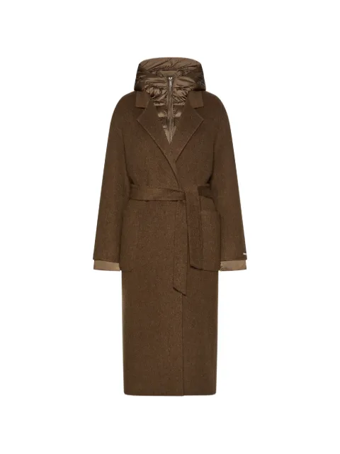 Marella detachable padding belted coat