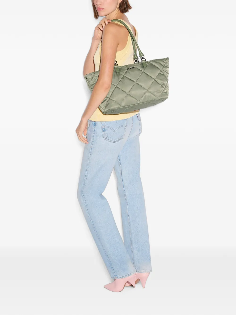 Mz Wallace medium Madison quilted tote bag