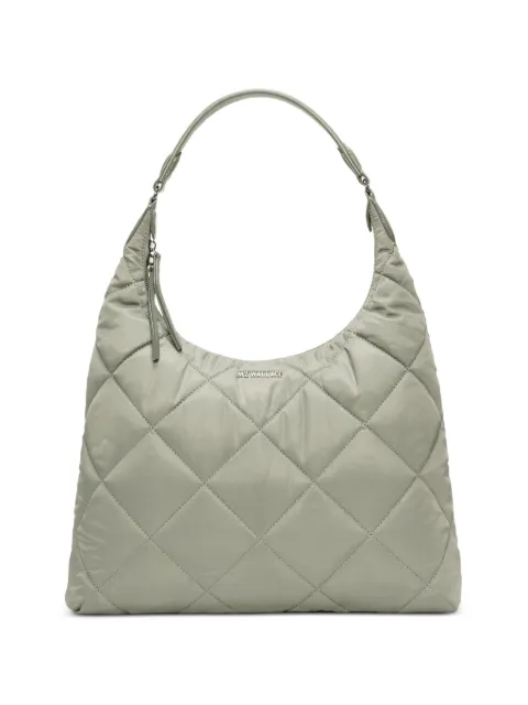 Mz Wallace quiltet Madison skuldertaske med logo