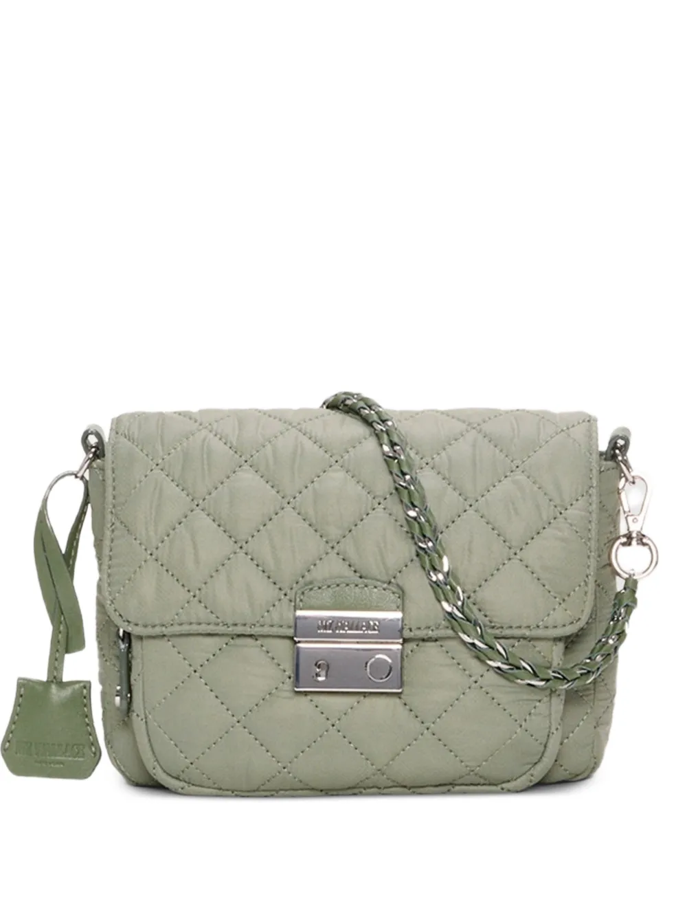 Mz Wallace small Crosby Lock cross body bag - Verde