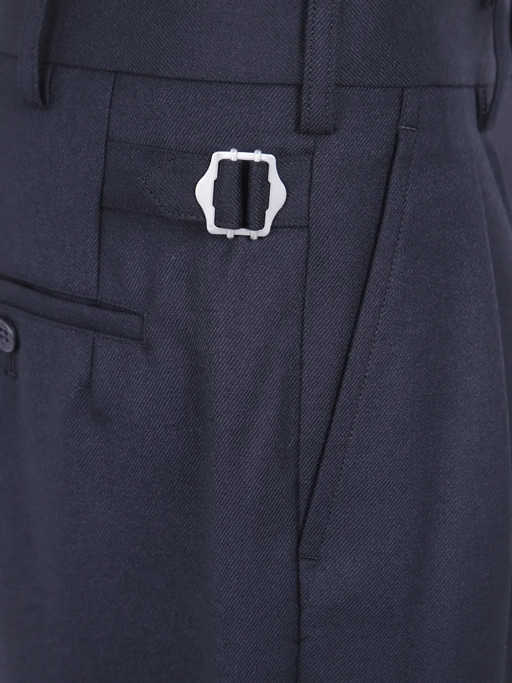 Comme des Garçons Homme Plooibroek met wijde pijpen Blauw
