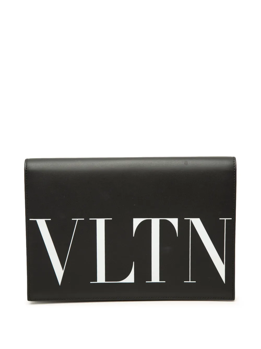Valentino Garavani Pre-Owned 2018-2026 VLTN Flap Clutch aus Leder - Schwarz