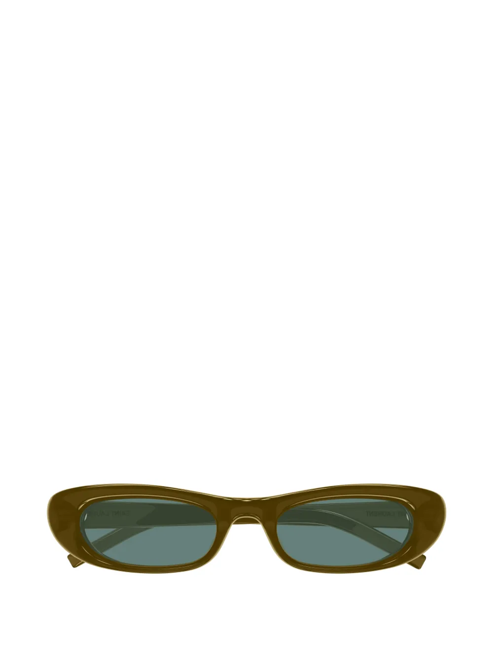 Saint Laurent Eyewear SL 557 Shade Plump oval-frame sunglasses Bruin