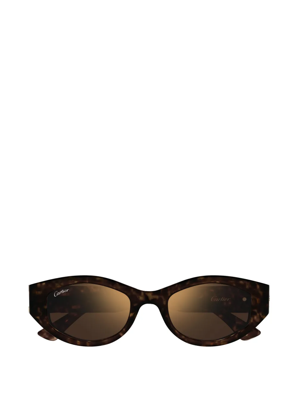 Cartier Eyewear tortoiseshell-effect sunglasses - Marrone