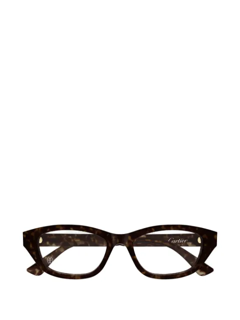 Cartier Eyewear tortoiseshell-effect cat-eye glasses