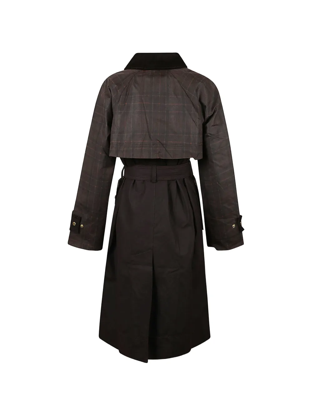Barbour Geruite jas Bruin