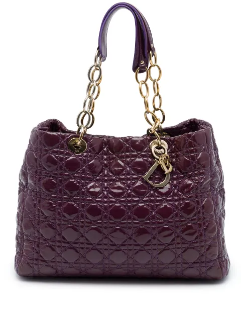 Christian Dior Pre-Owned 2012 Large Patent Cannage Lady Dior Soft Shopping tote bag