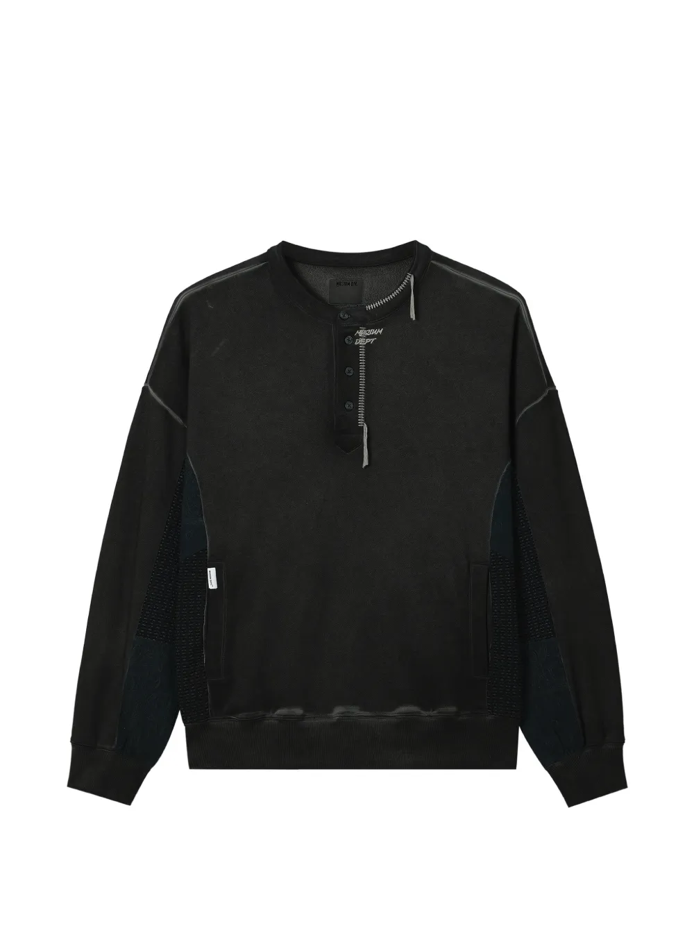 Musium Div. Embroidered Panelled Sweatshirt In Animal Print