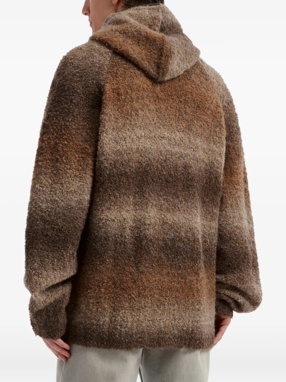 izzue gradient-effect zip-up hoodie Bruin