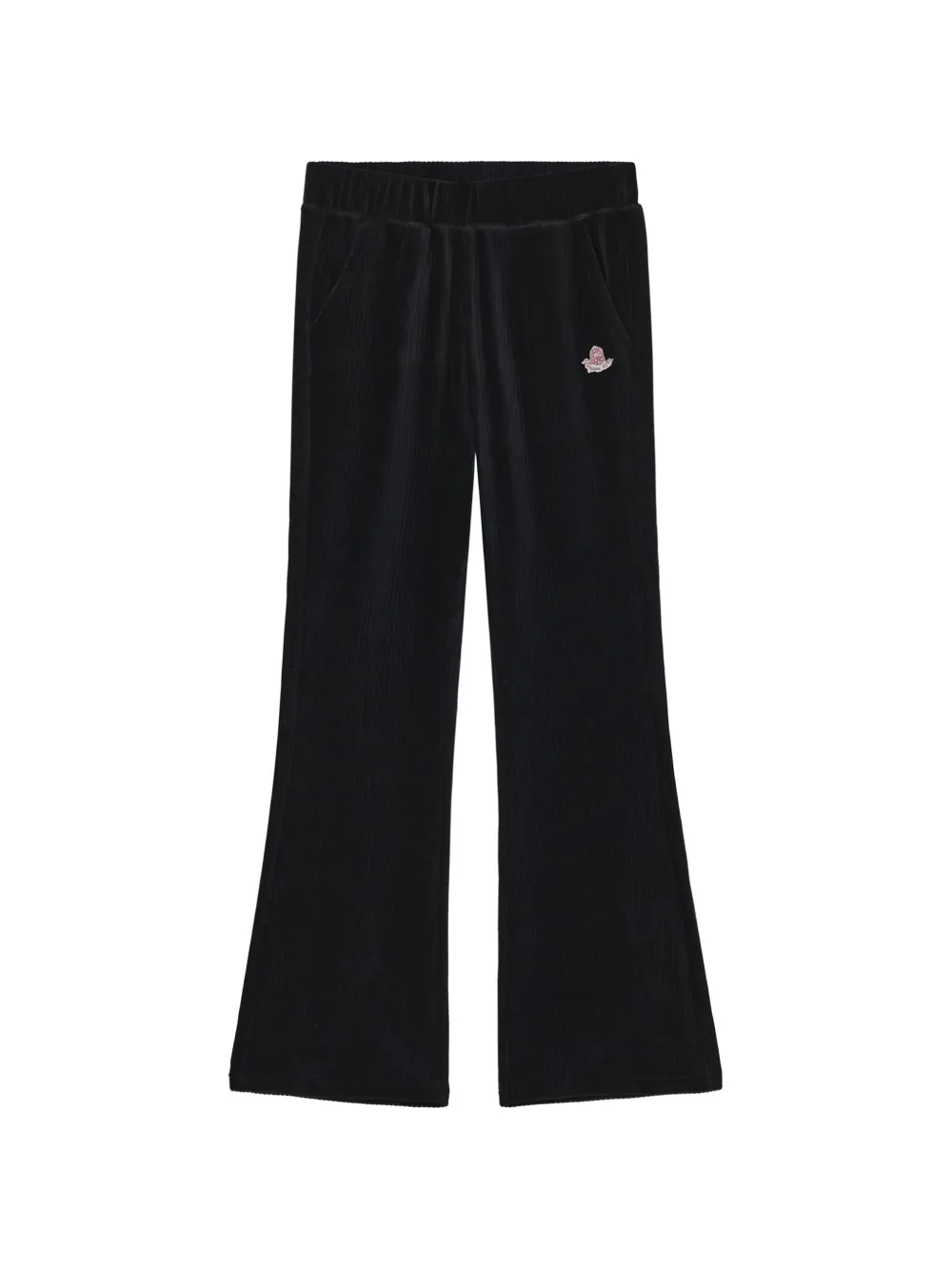 FINGERCROXX logo-patch corduroy trousers