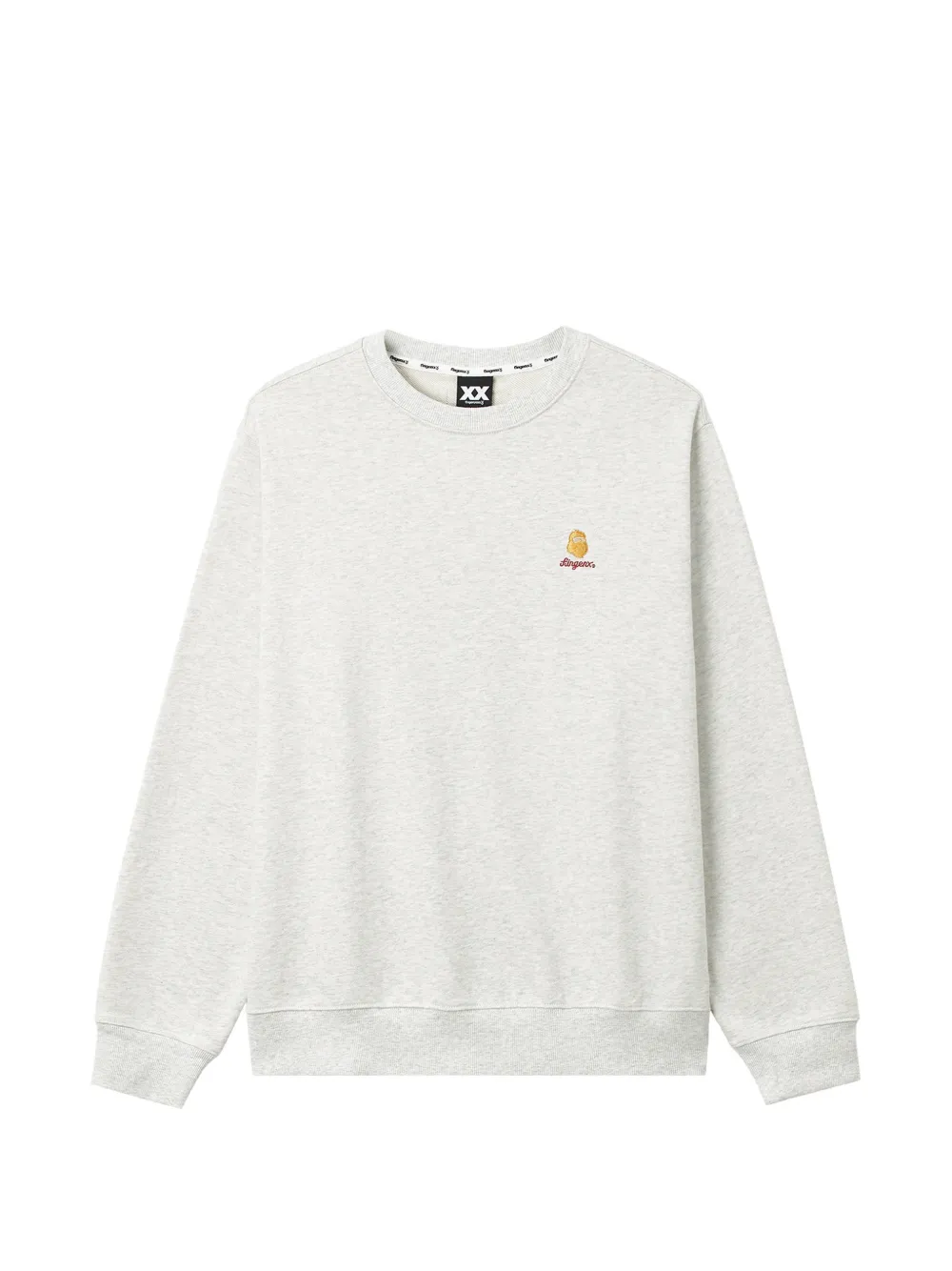 FINGERCROXX logo-embroidered patch-detail sweater