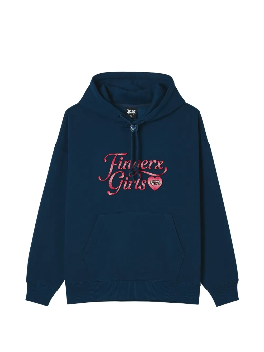FINGERCROXX logo-embroidered hoodie