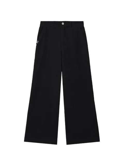 CHOCOOLATE logo-patch corduroy trousers